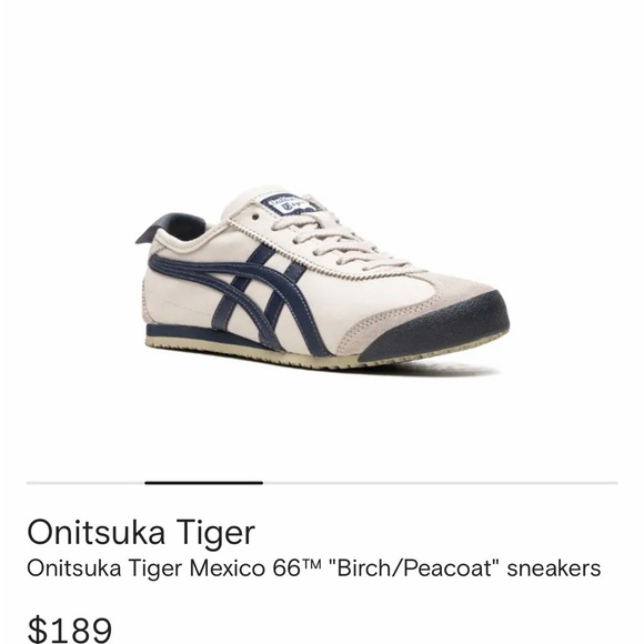 NWT Onitsuka Tiger Mexico 66 Birch/Peacoat - Picture 3 of 5